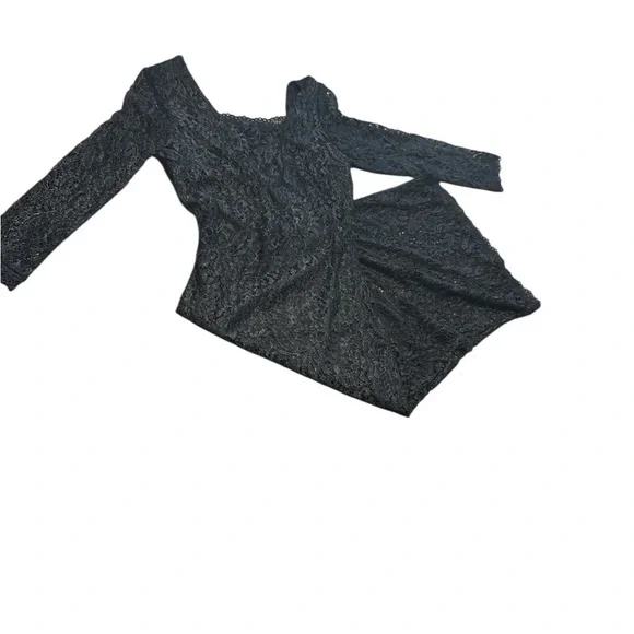 5/$25 Candie’s Black Lace Midi Dress - Picture 5 of 6